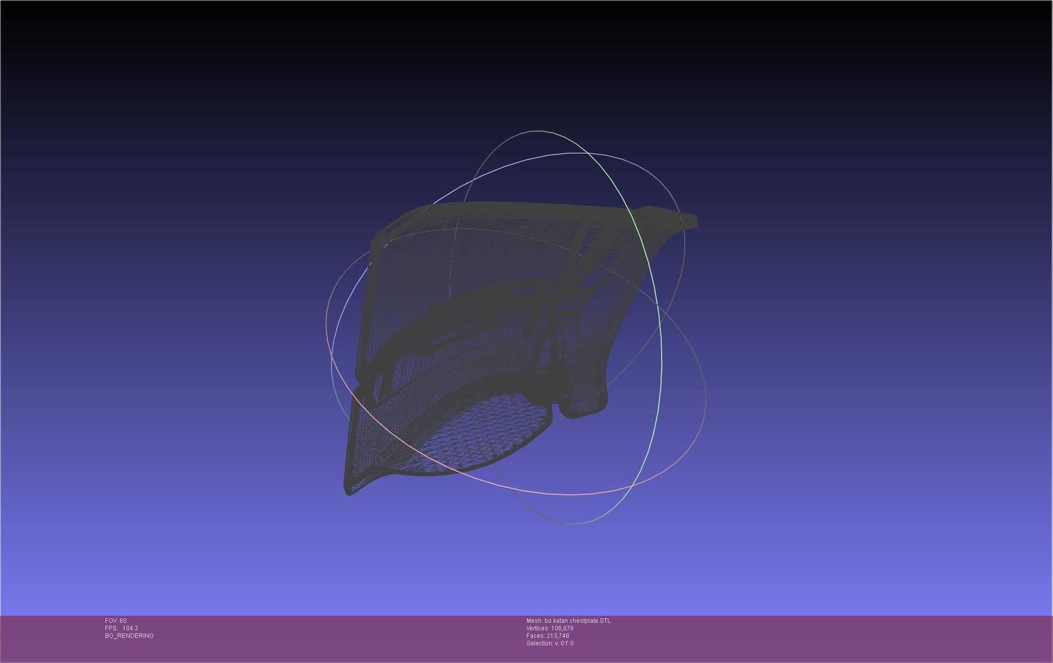 Star Wars The Mandalorian Bo-Katan Chestplate Printable Model 3D print model_48