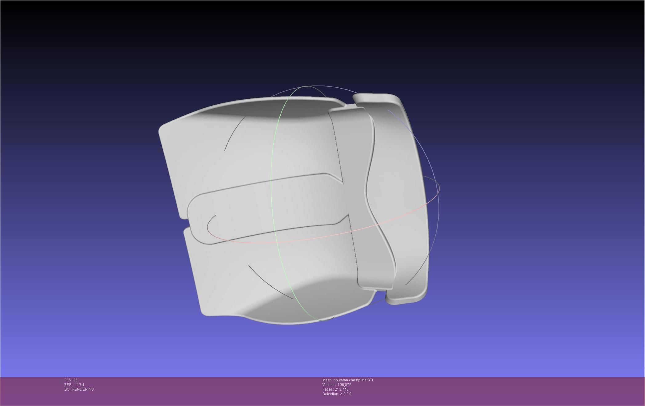Star Wars The Mandalorian Bo-Katan Chestplate Printable Model 3D print model_77
