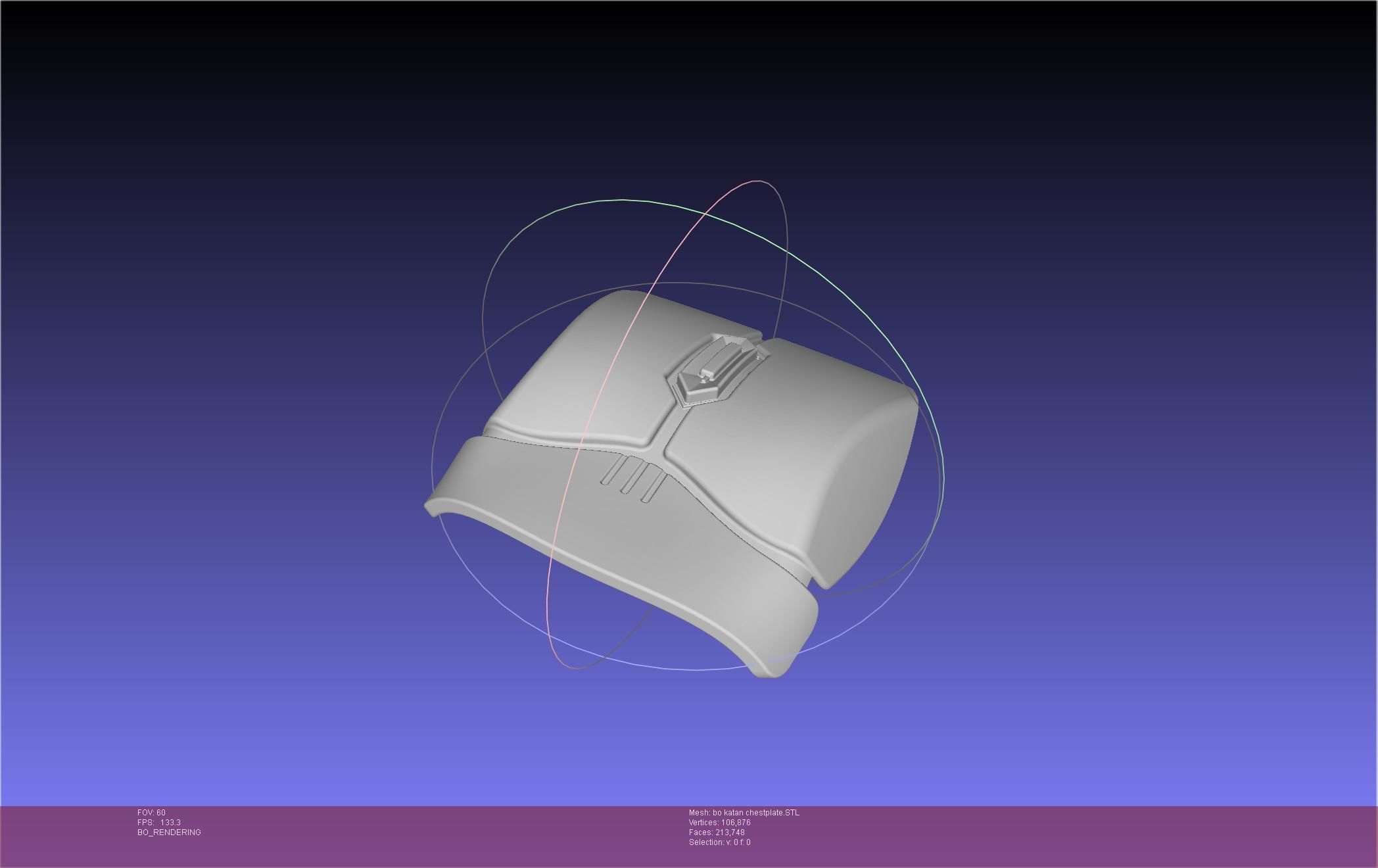 Star Wars The Mandalorian Bo-Katan Chestplate Printable Model 3D print model_22