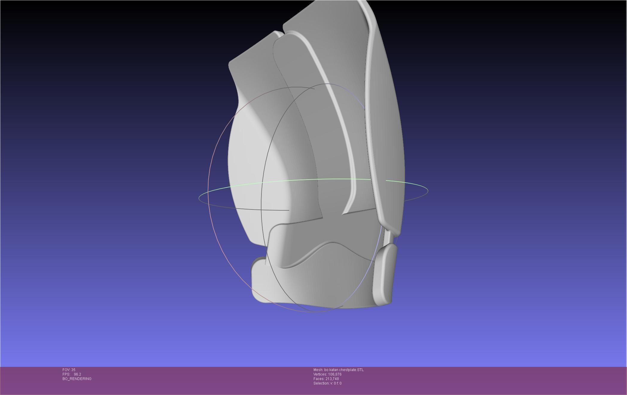 Star Wars The Mandalorian Bo-Katan Chestplate Printable Model 3D print model_90