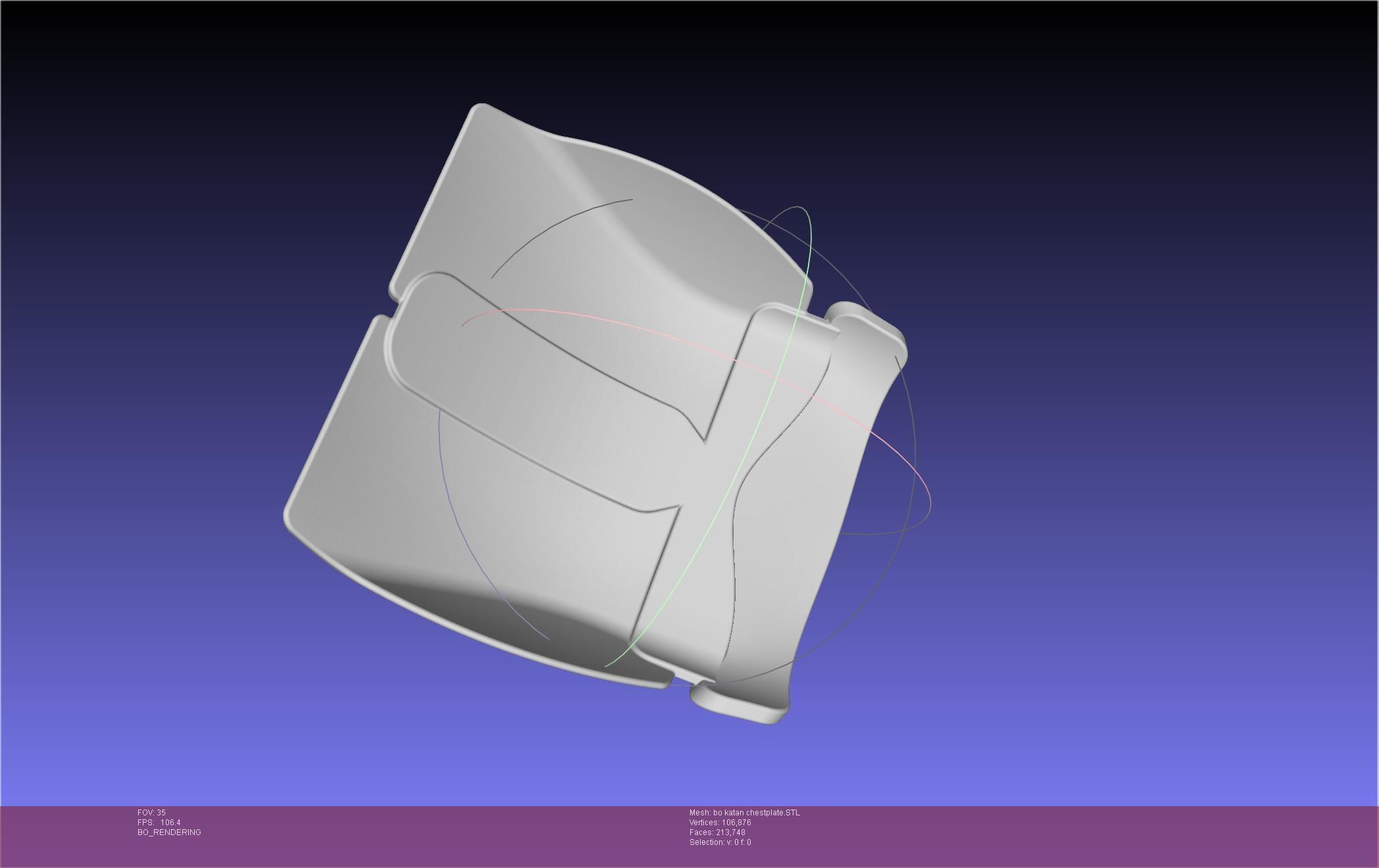 Star Wars The Mandalorian Bo-Katan Chestplate Printable Model 3D print model_105