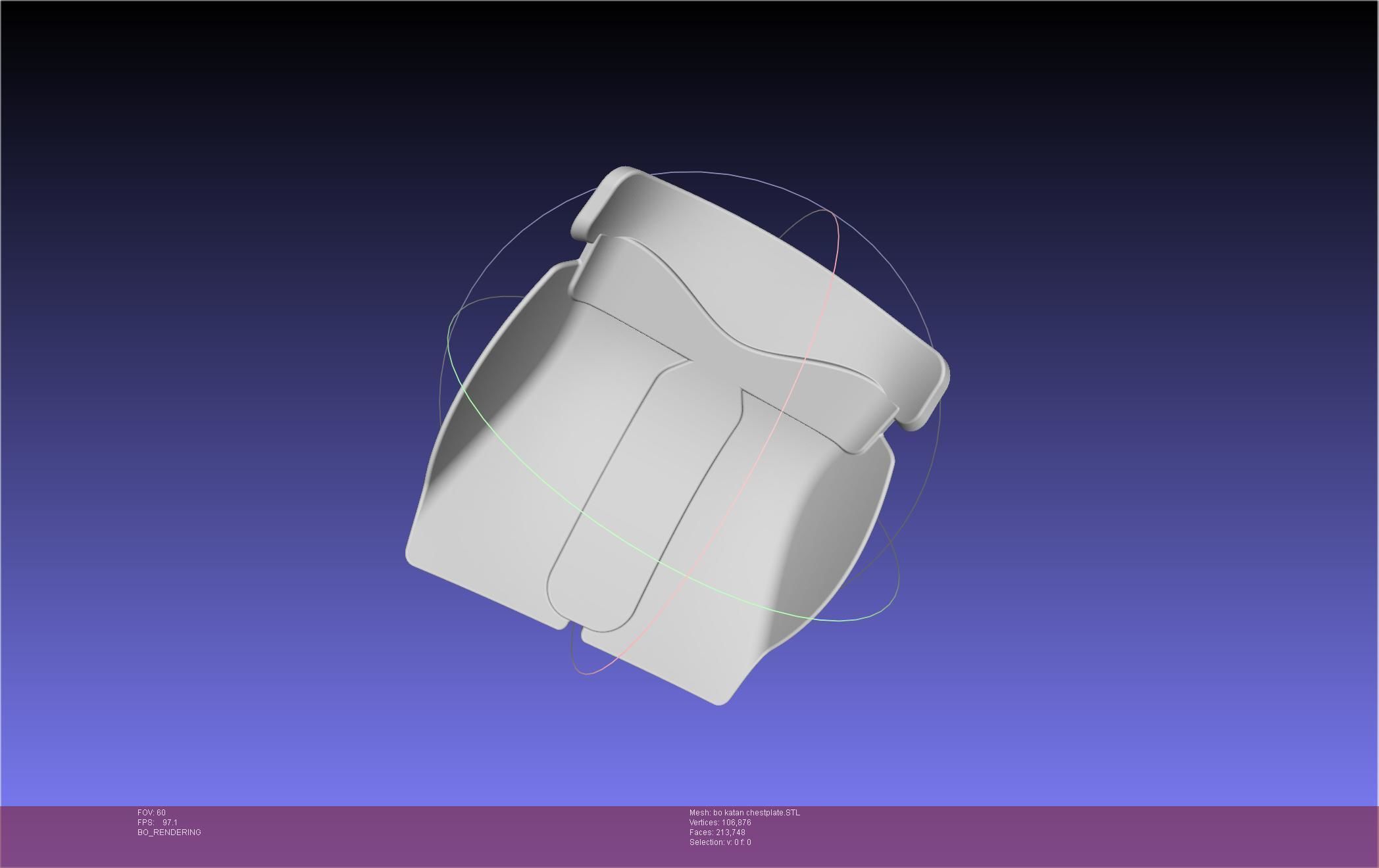 Star Wars The Mandalorian Bo-Katan Chestplate Printable Model 3D print model_16