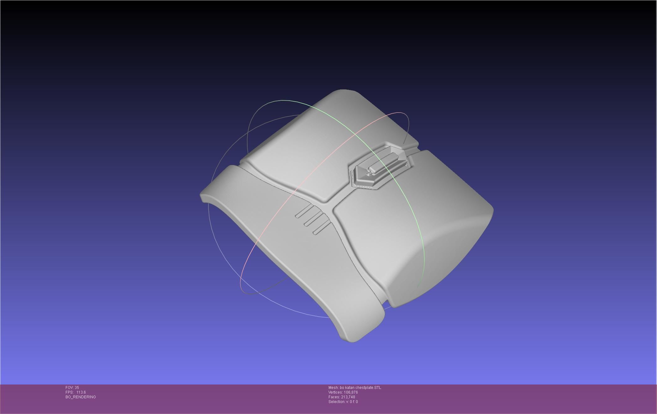 Star Wars The Mandalorian Bo-Katan Chestplate Printable Model 3D print model_97