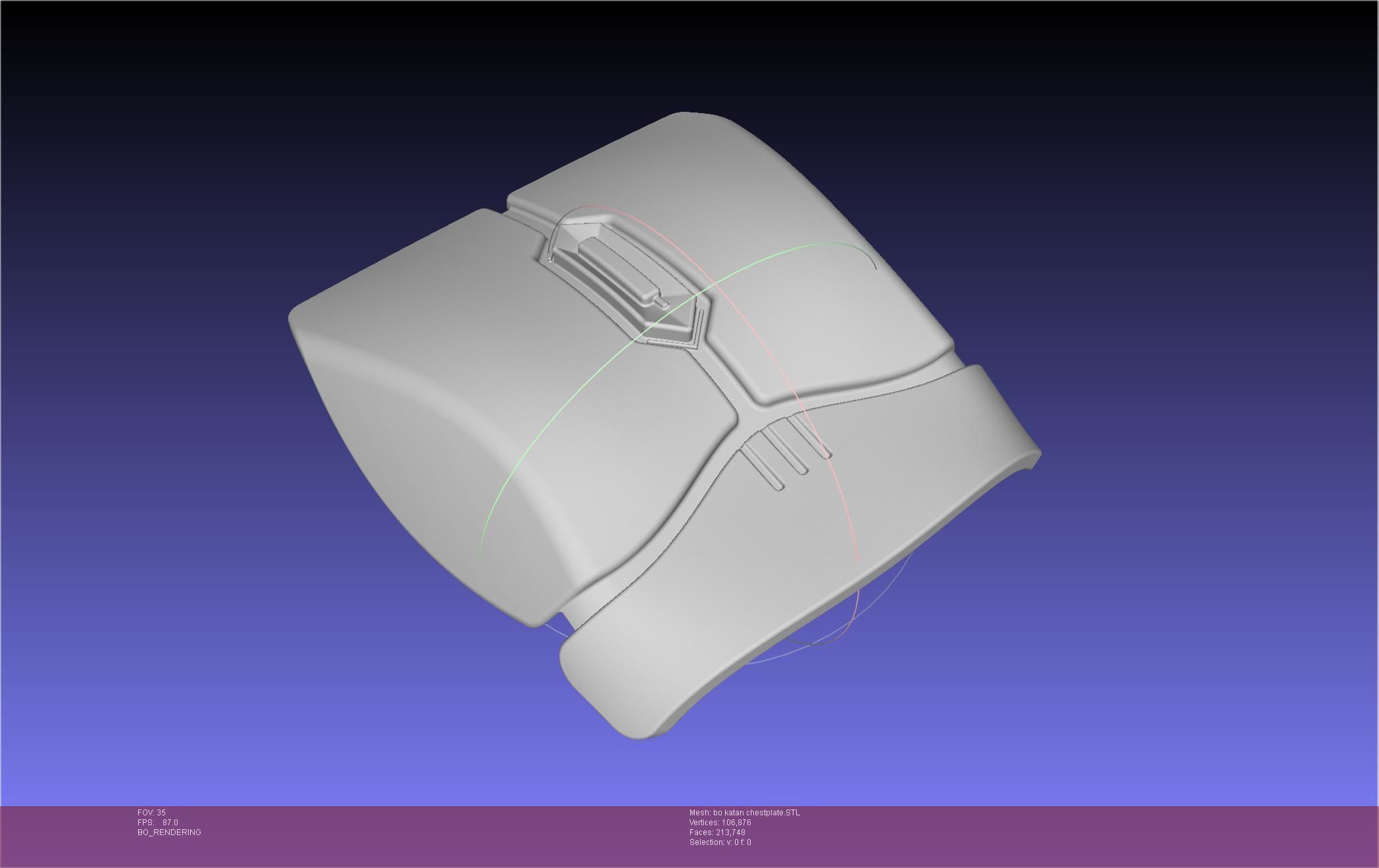 Star Wars The Mandalorian Bo-Katan Chestplate Printable Model 3D print model_82