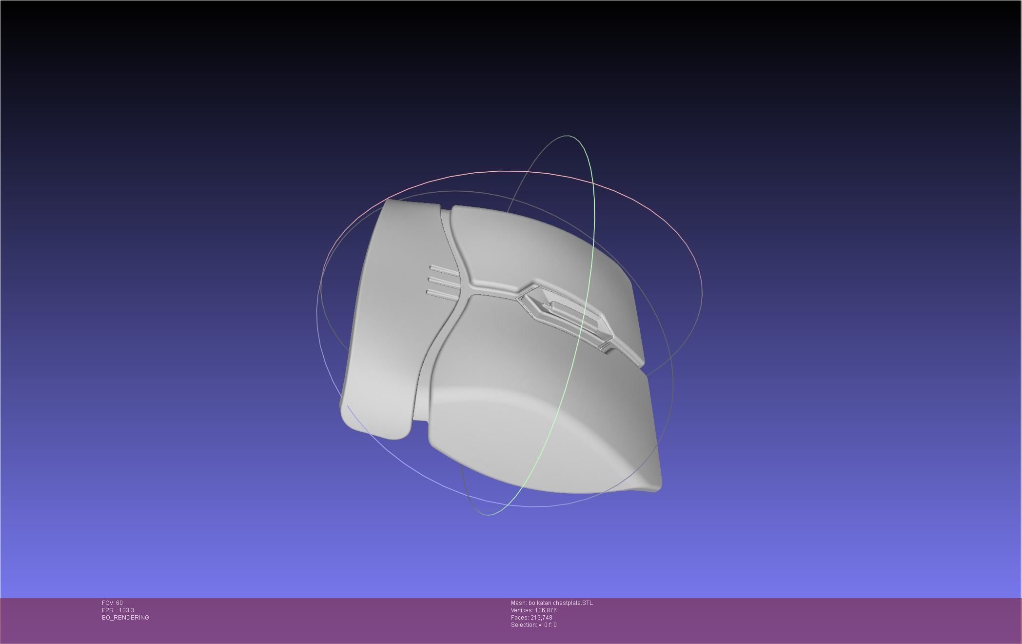 Star Wars The Mandalorian Bo-Katan Chestplate Printable Model 3D print model_27