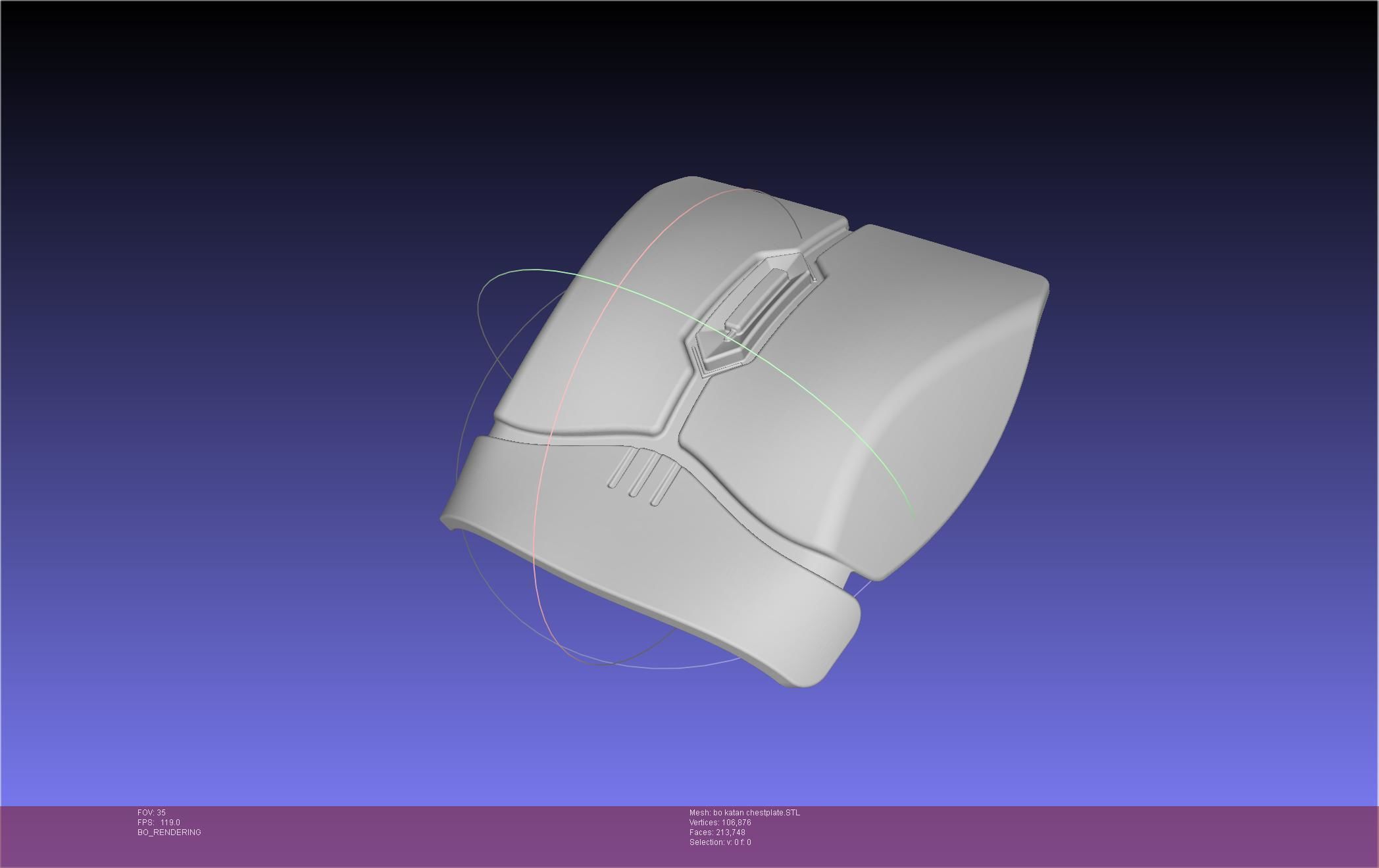 Star Wars The Mandalorian Bo-Katan Chestplate Printable Model 3D print model_109