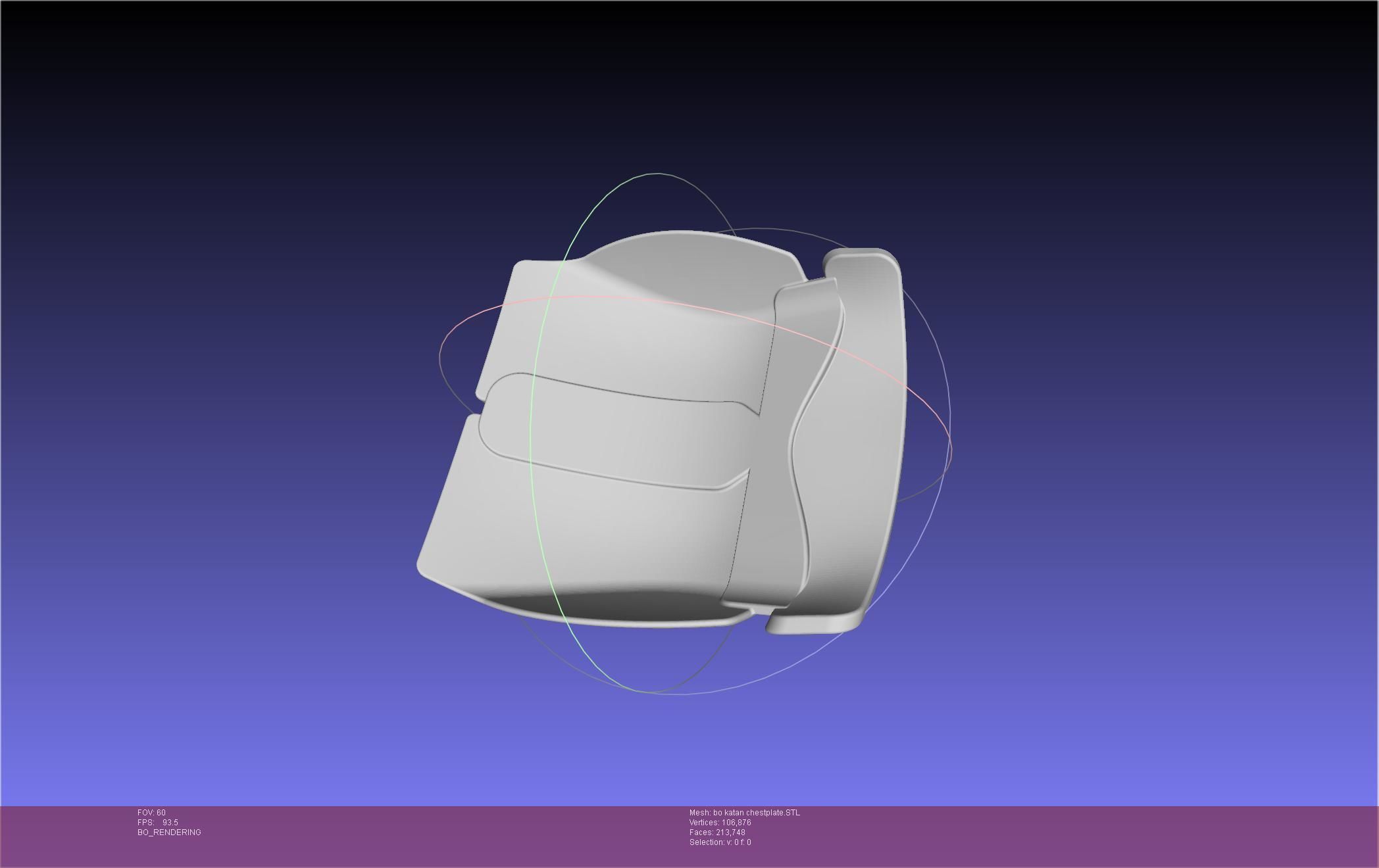 Star Wars The Mandalorian Bo-Katan Chestplate Printable Model 3D print model_35