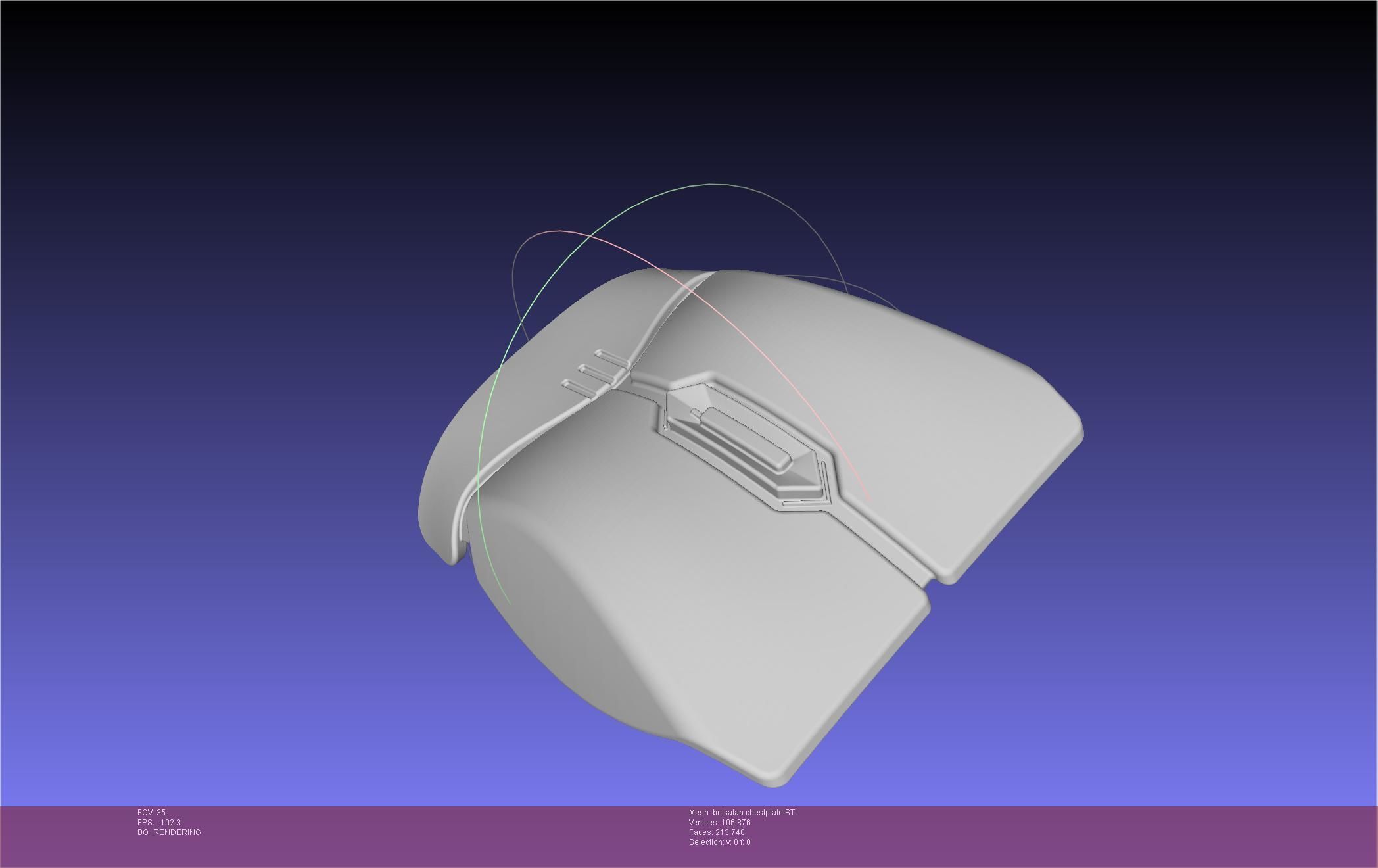 Star Wars The Mandalorian Bo-Katan Chestplate Printable Model 3D print model_110