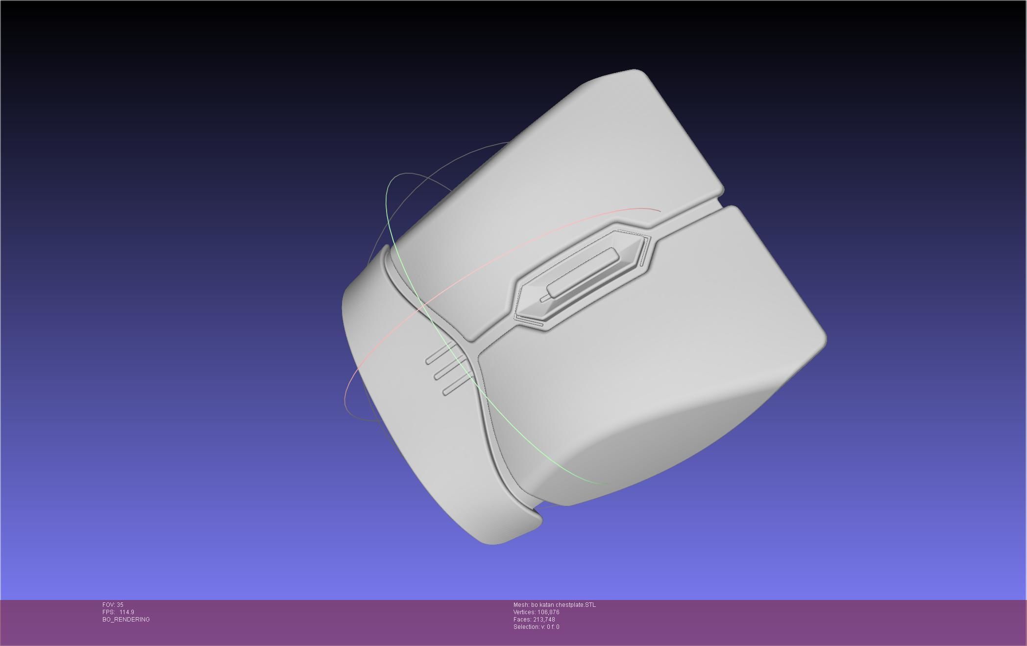 Star Wars The Mandalorian Bo-Katan Chestplate Printable Model 3D print model_103