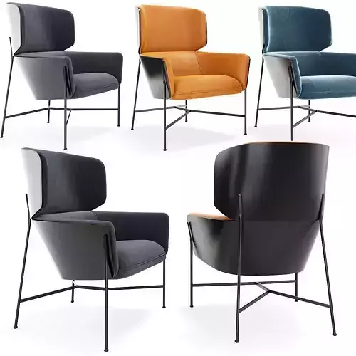 Caristo High Back Armchair by SP01 3D model