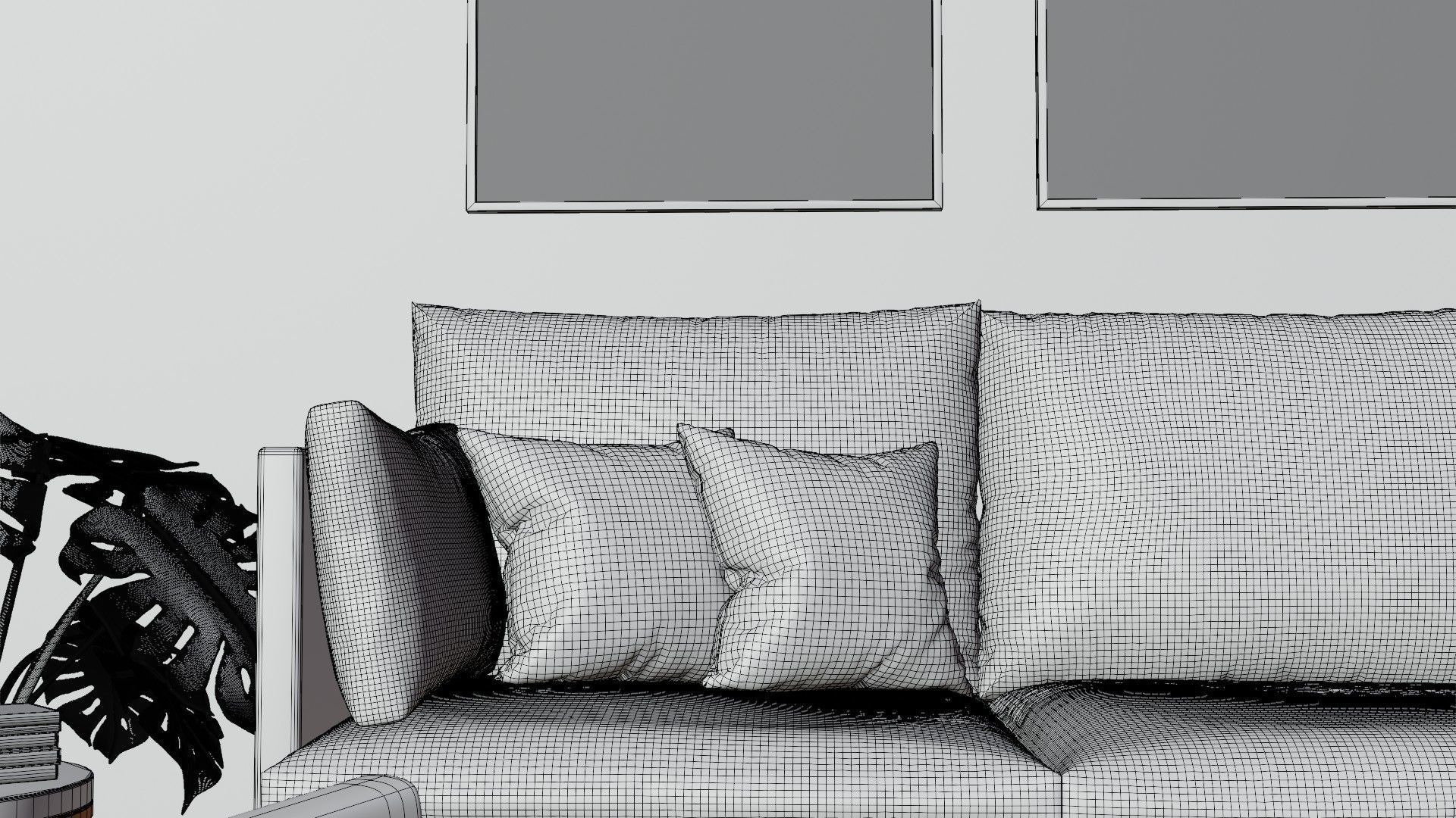 Sunny Day Living Room 3D model_6