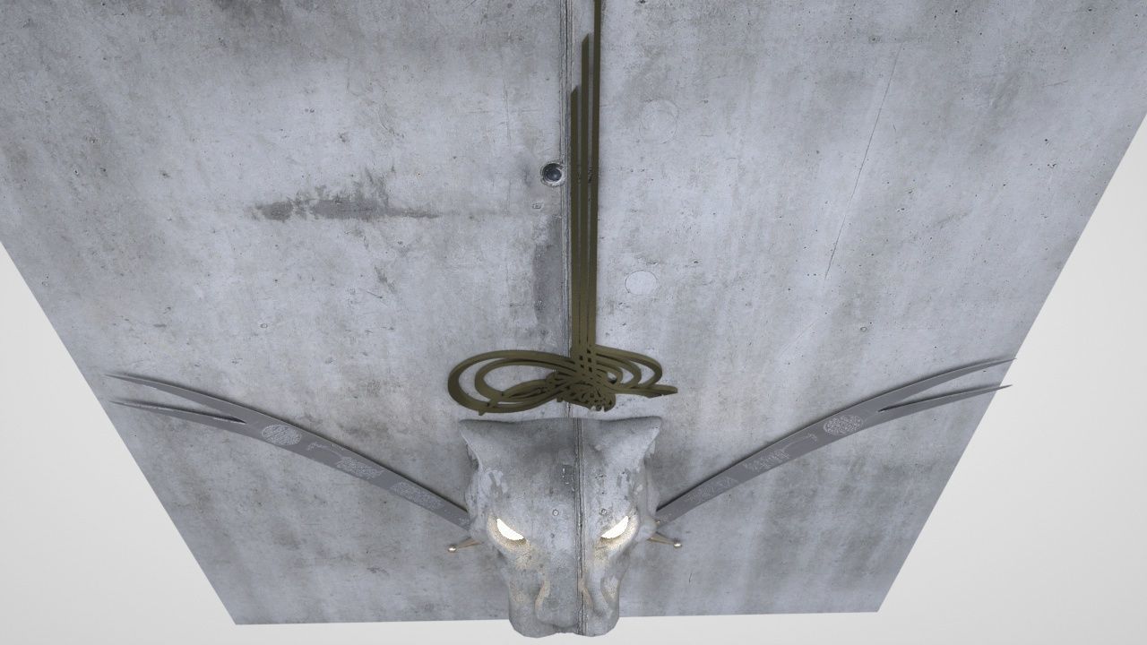   sword  Al Zulfiqar  panel 3D model_4