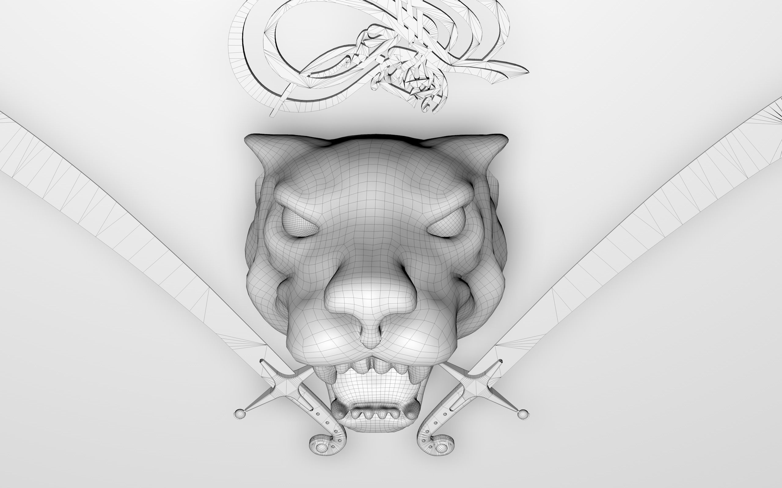   sword  Al Zulfiqar  panel 3D model_9