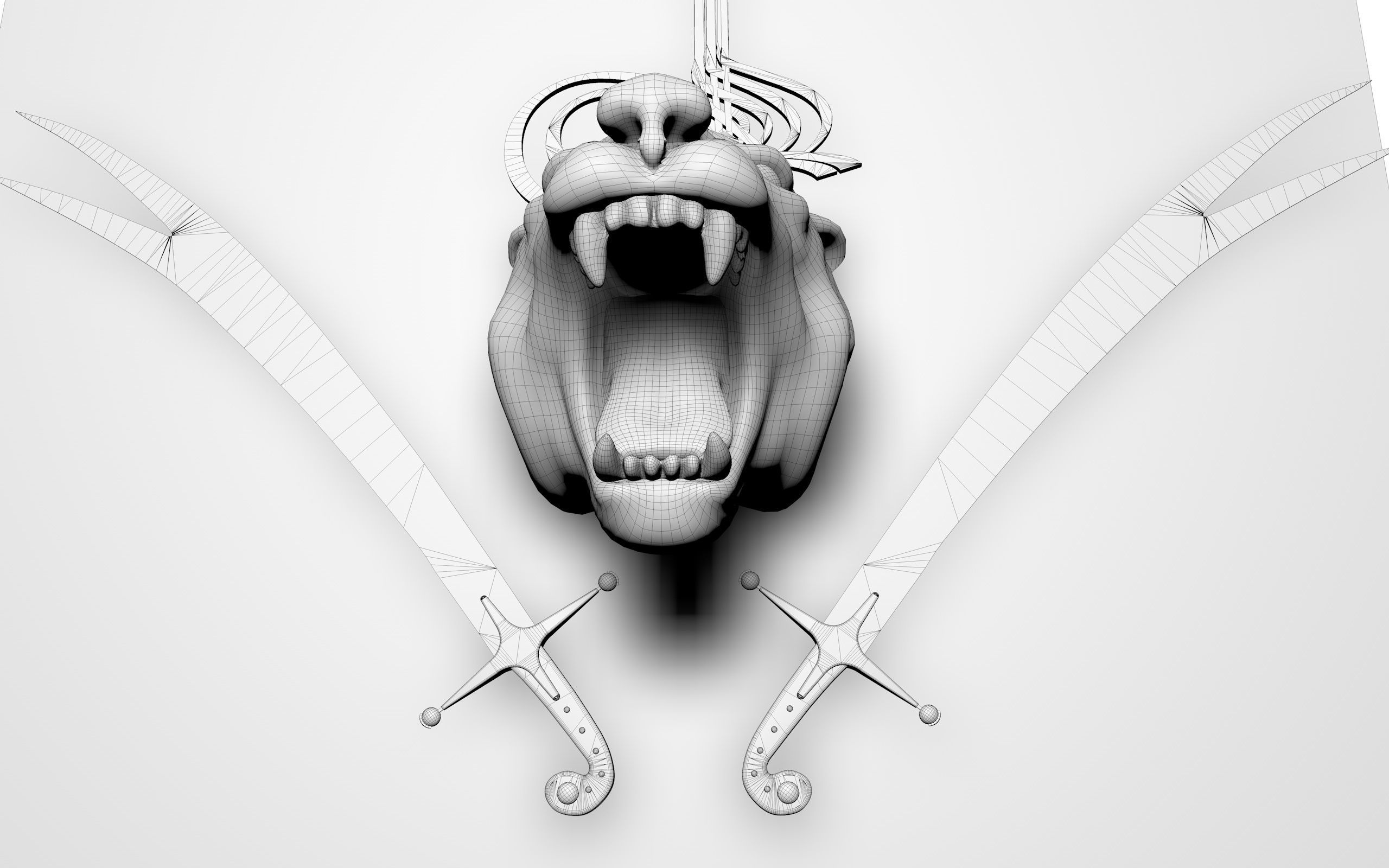   sword  Al Zulfiqar  panel 3D model_6