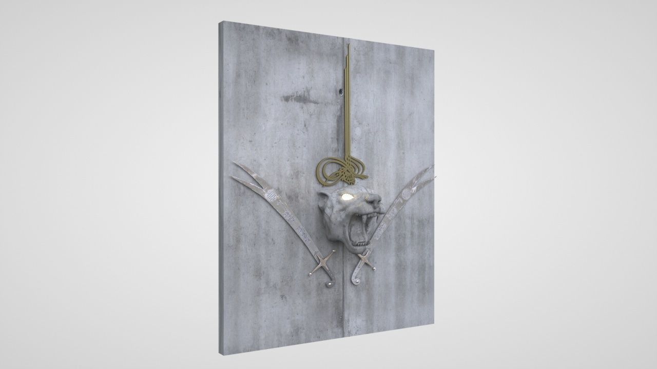   sword  Al Zulfiqar  panel 3D model_2