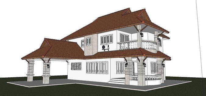 Nobility-History-Castle-Villa-034 asian house design 3D model