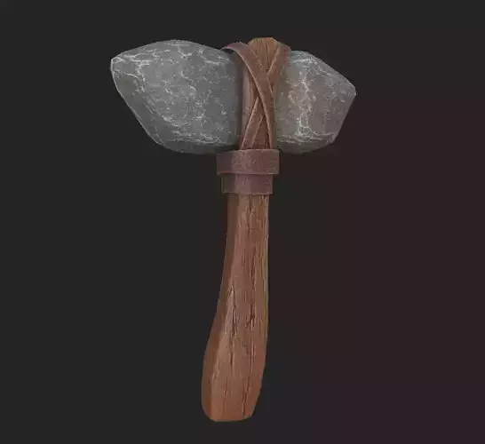 Primitive Hammer Free 3D model