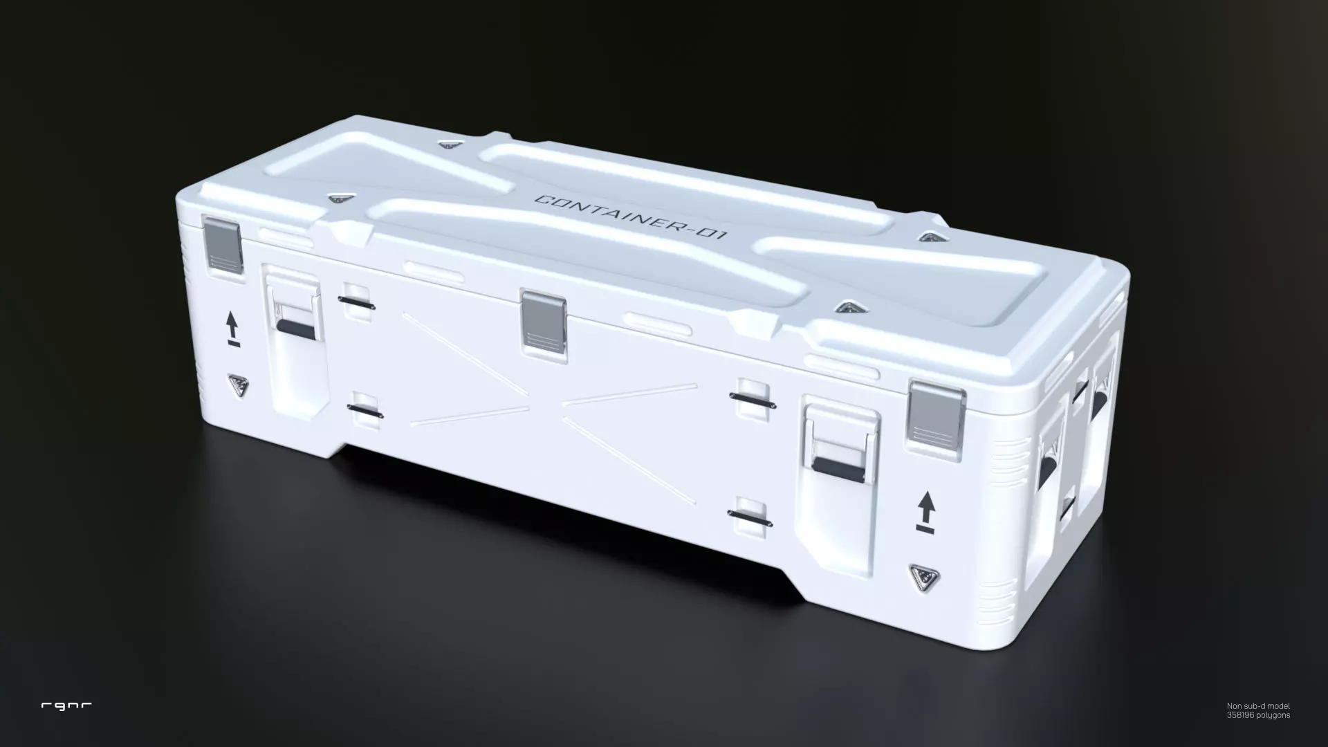 Sci-Fi Container 1 3D model_0