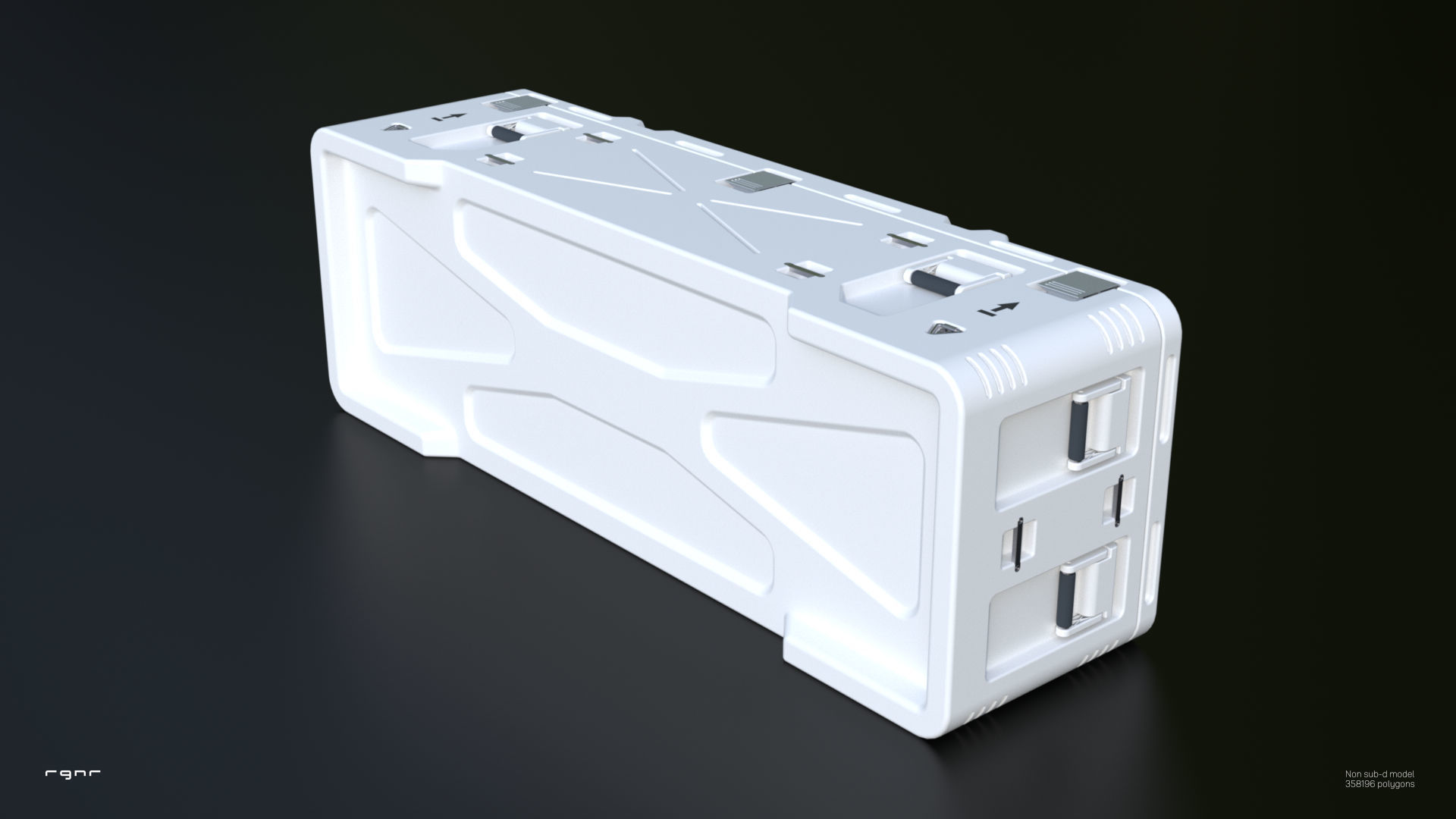 Sci-Fi Container 1 3D model_4