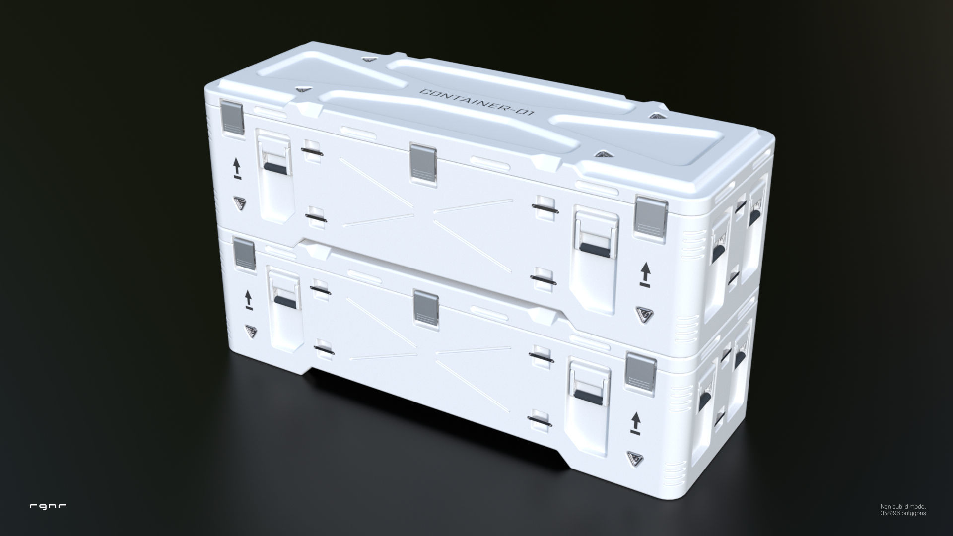 Sci-Fi Container 1 3D model_1