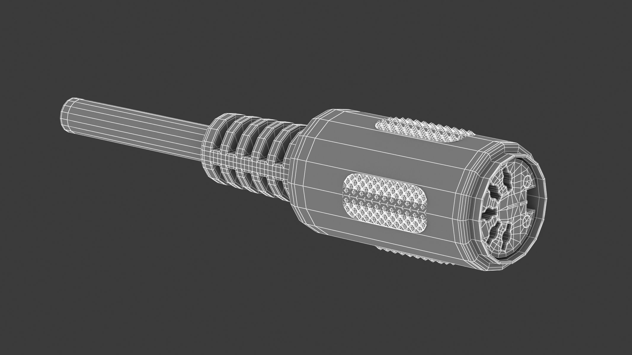 62 Electronics Kitbash Plug Connector 3D model_9