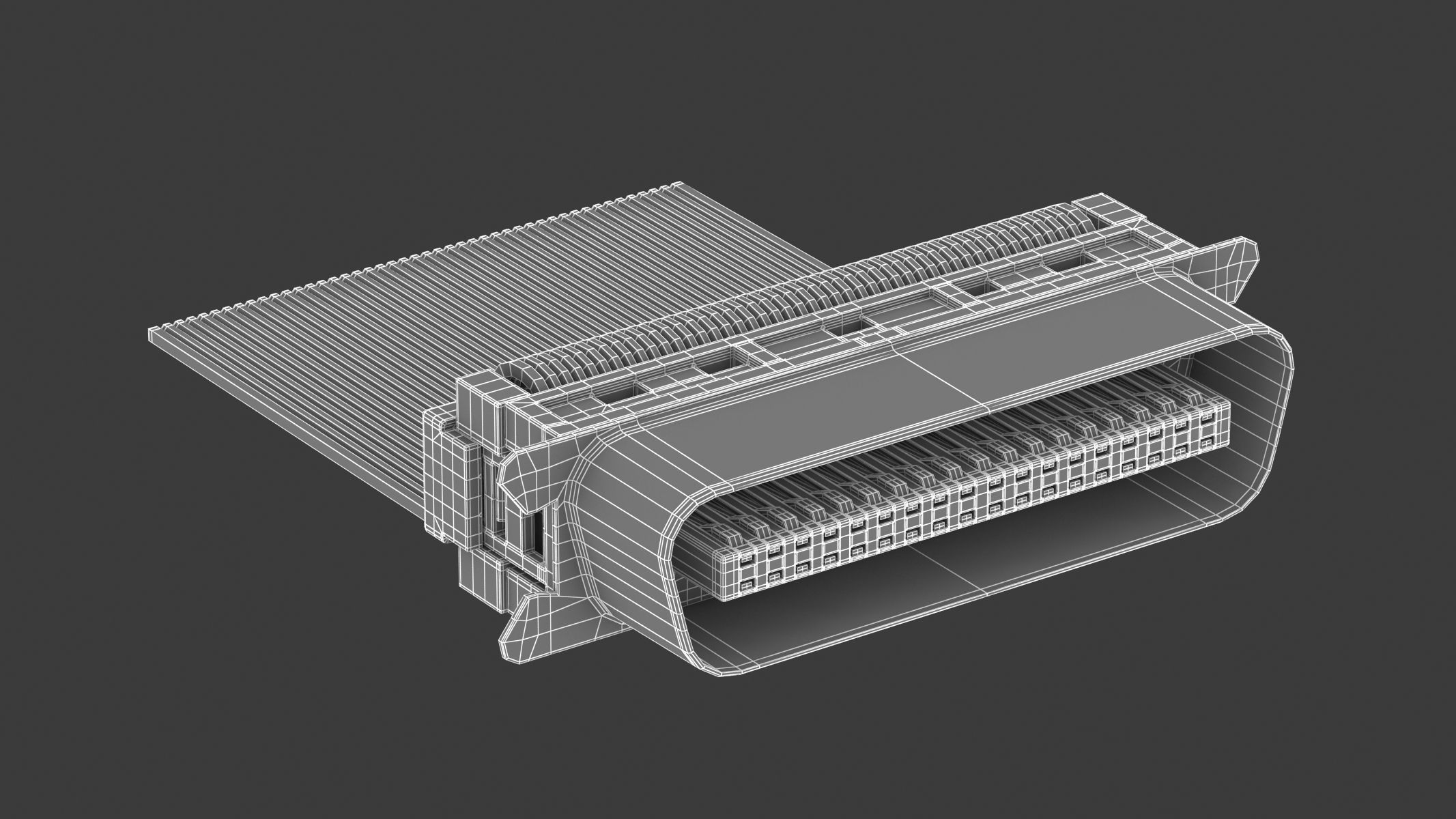 62 Electronics Kitbash Plug Connector 3D model_5