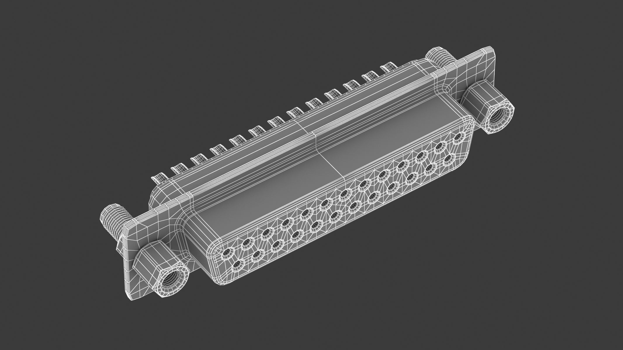 62 Electronics Kitbash Plug Connector 3D model_15