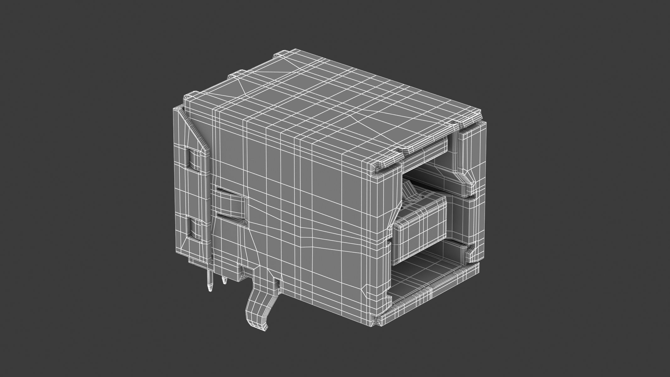 62 Electronics Kitbash Plug Connector 3D model_103