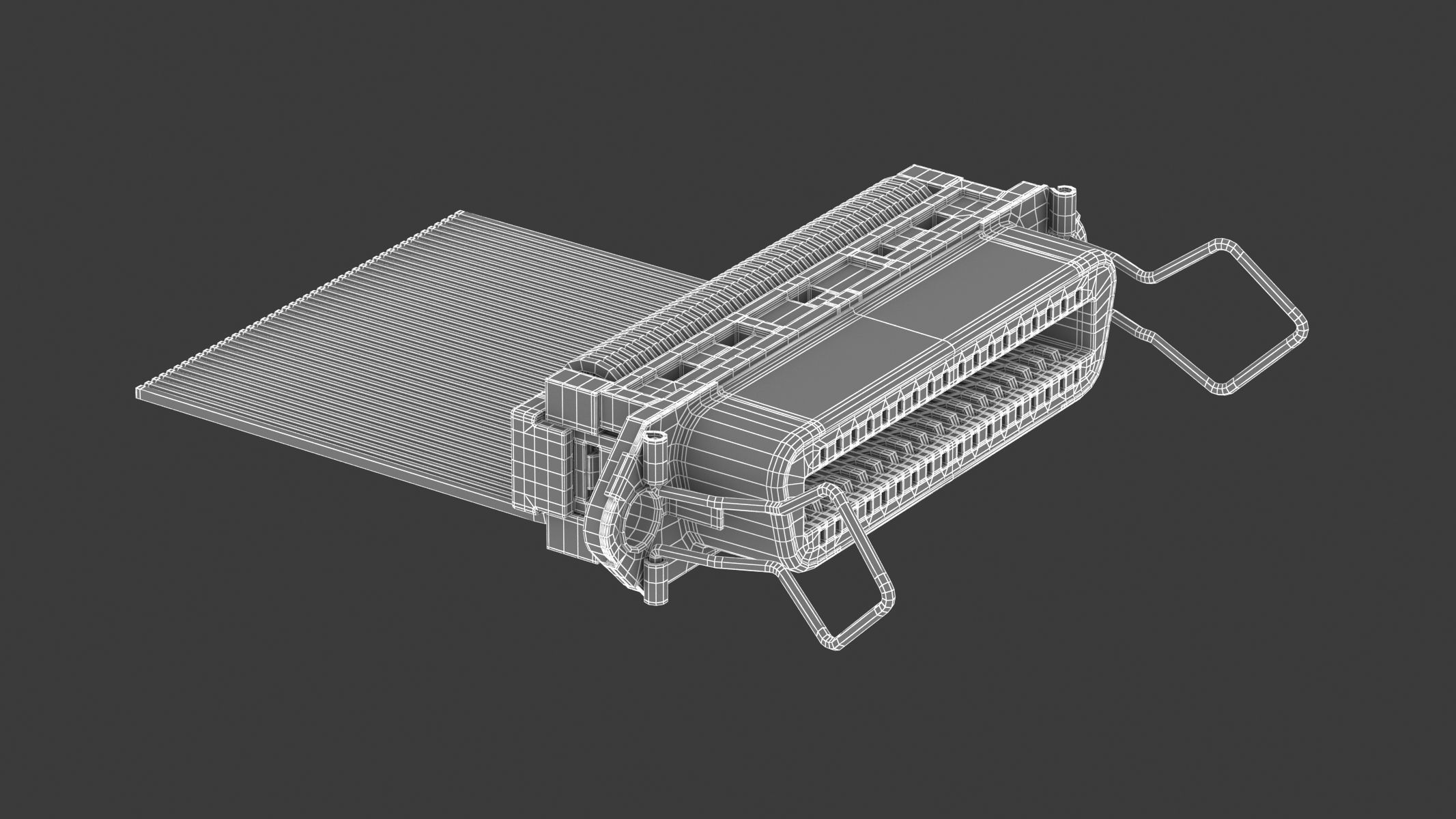 62 Electronics Kitbash Plug Connector 3D model_3
