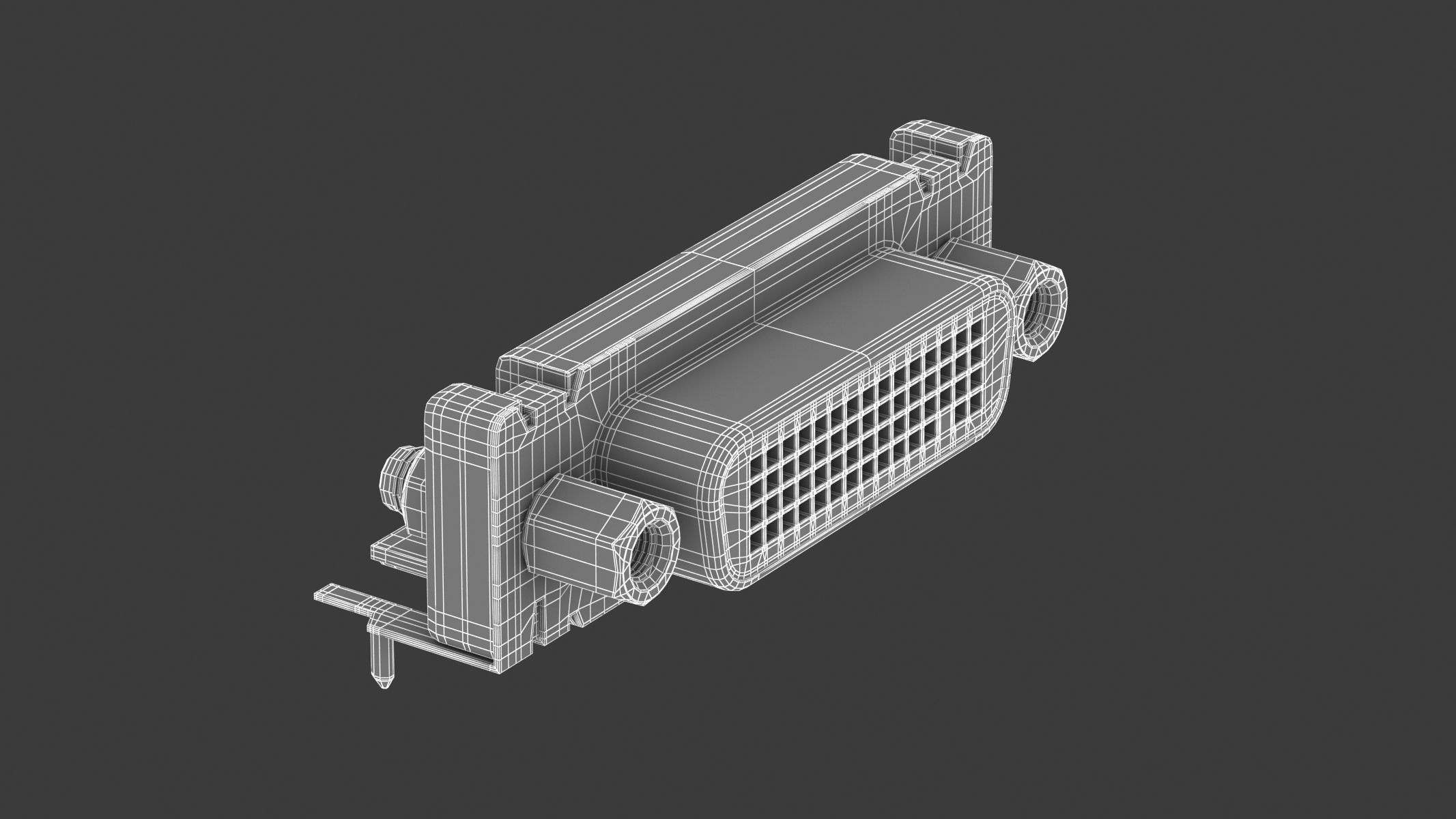 62 Electronics Kitbash Plug Connector 3D model_37
