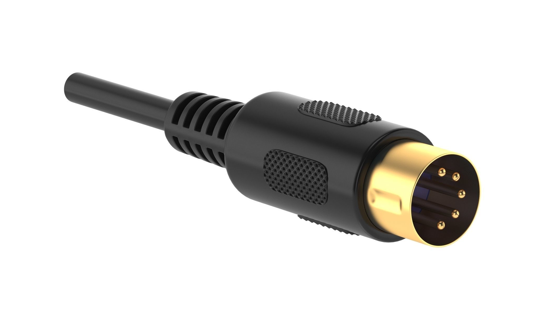 62 Electronics Kitbash Plug Connector 3D model_6