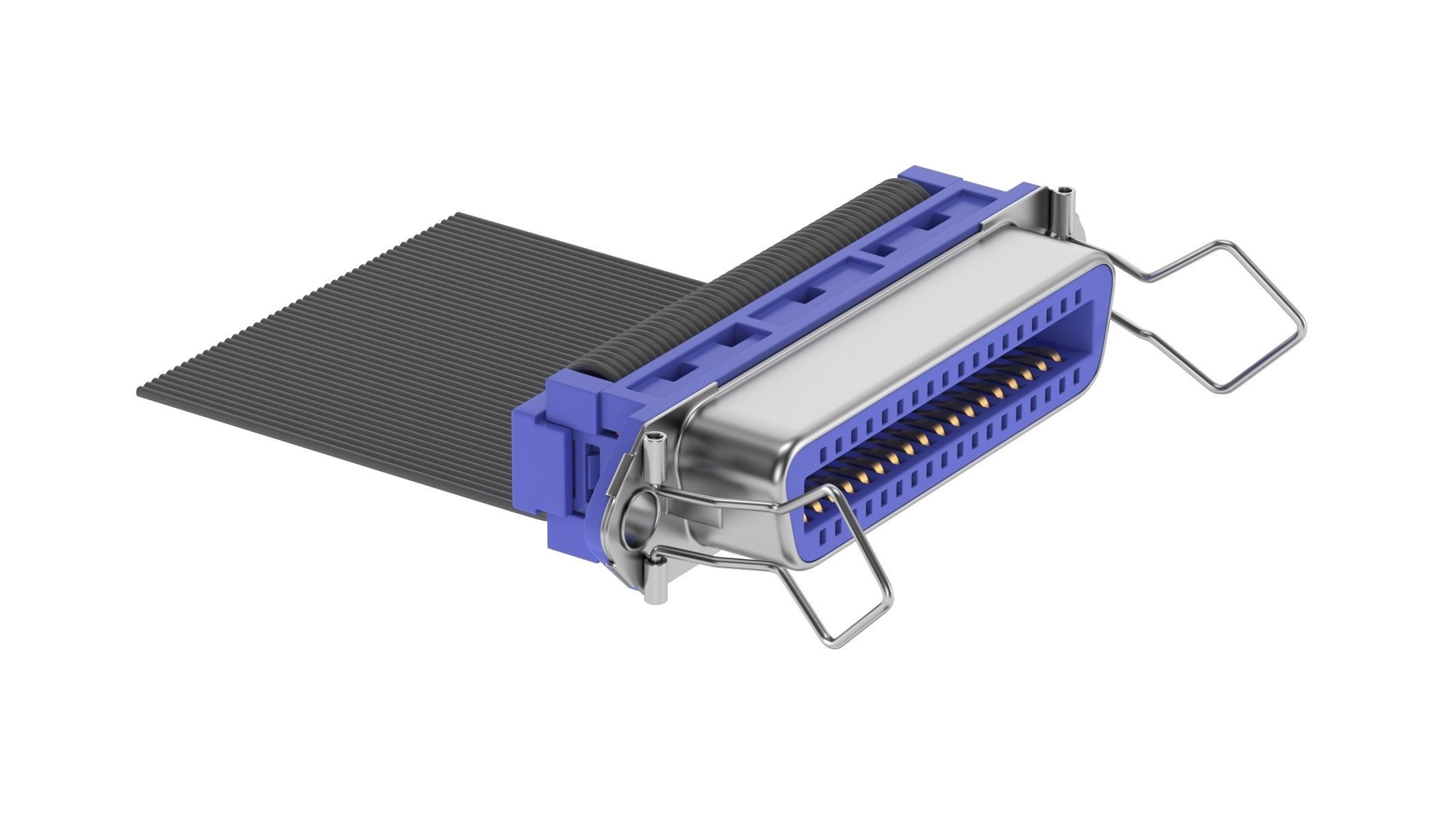 62 Electronics Kitbash Plug Connector 3D model_2