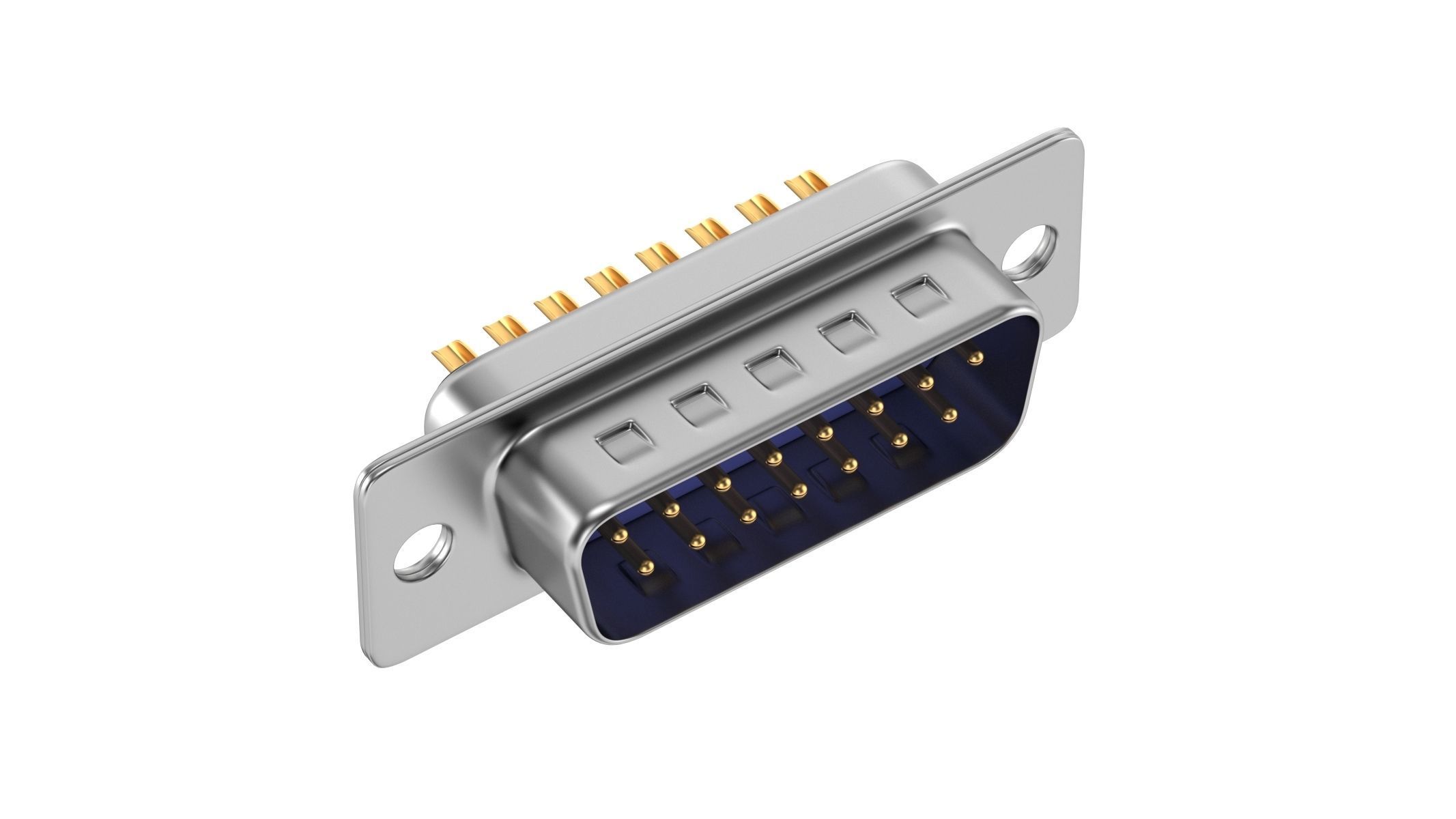 62 Electronics Kitbash Plug Connector 3D model_12