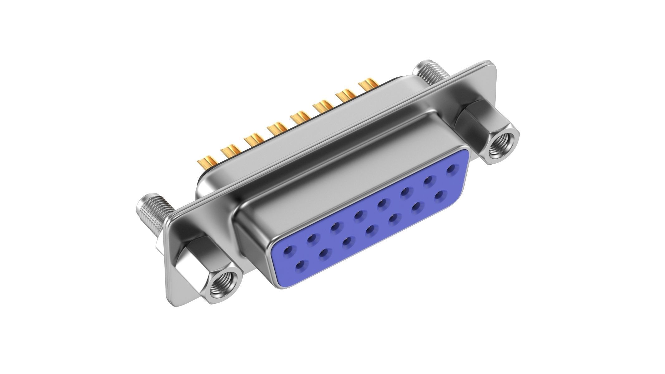 62 Electronics Kitbash Plug Connector 3D model_10