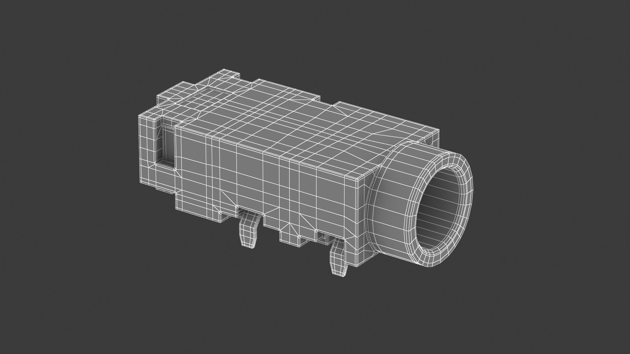 62 Electronics Kitbash Plug Connector 3D model_97
