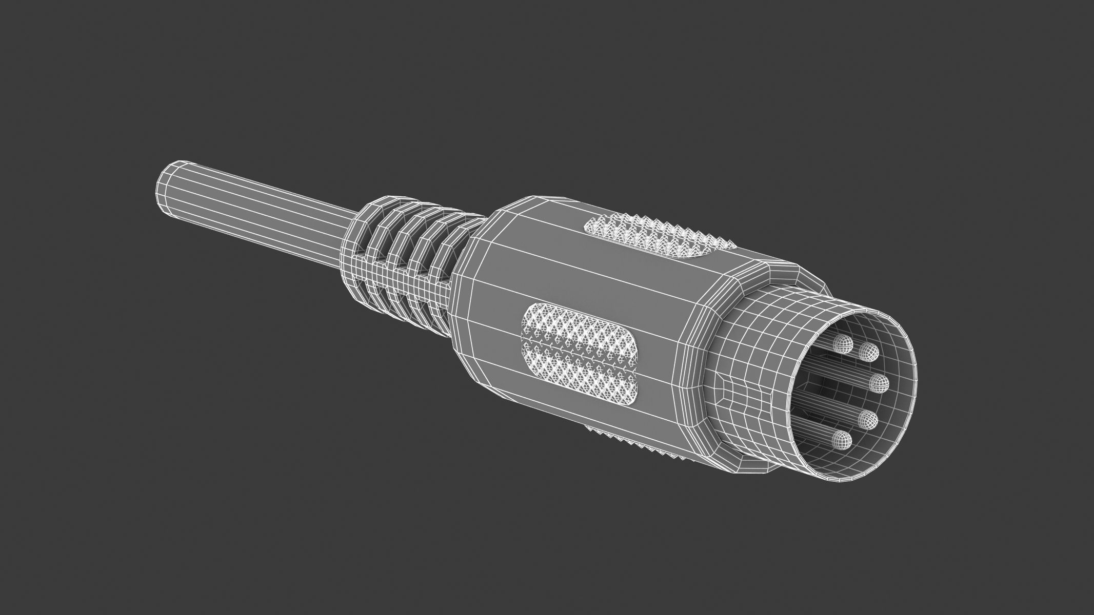 62 Electronics Kitbash Plug Connector 3D model_7