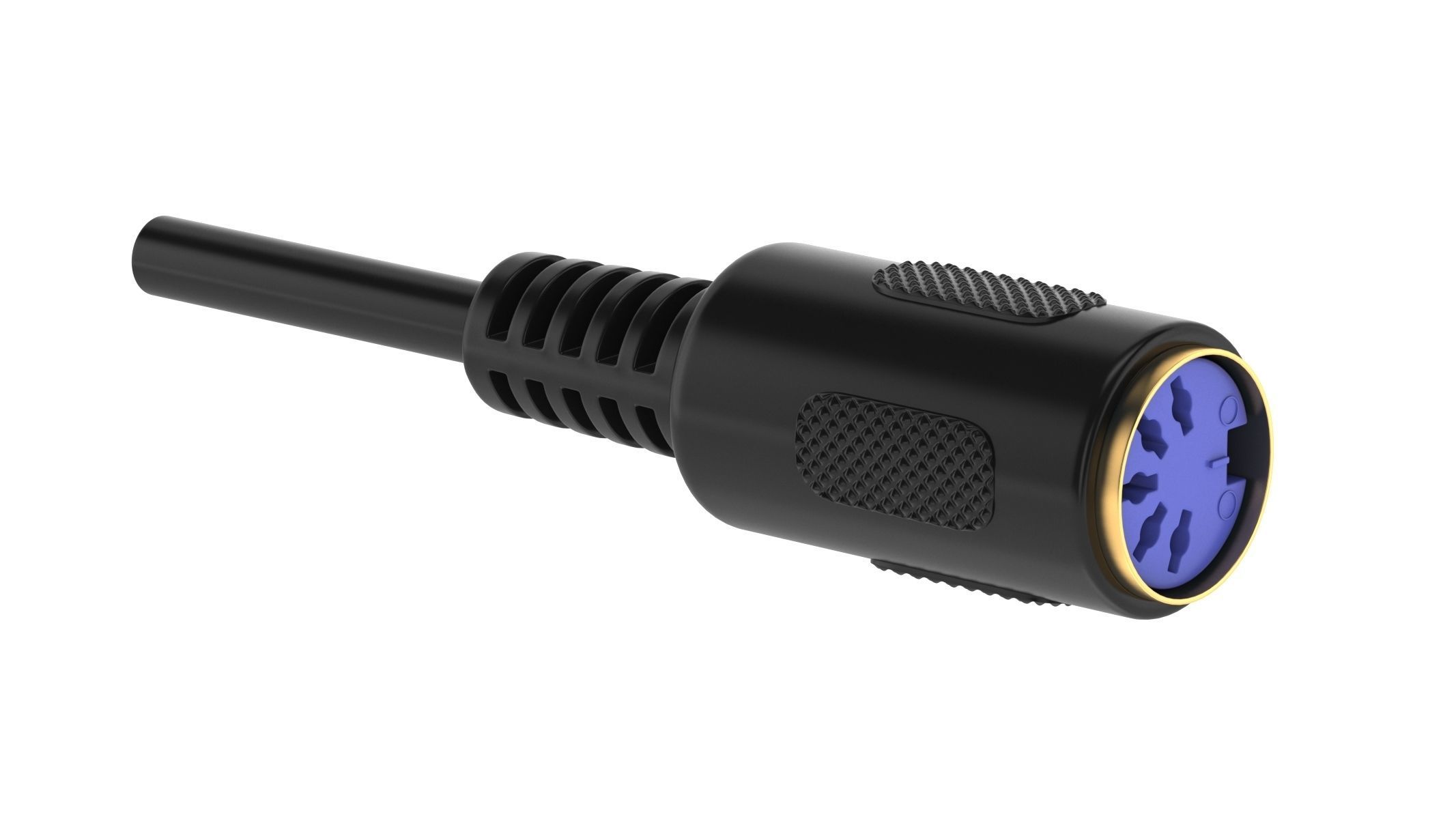 62 Electronics Kitbash Plug Connector 3D model_8