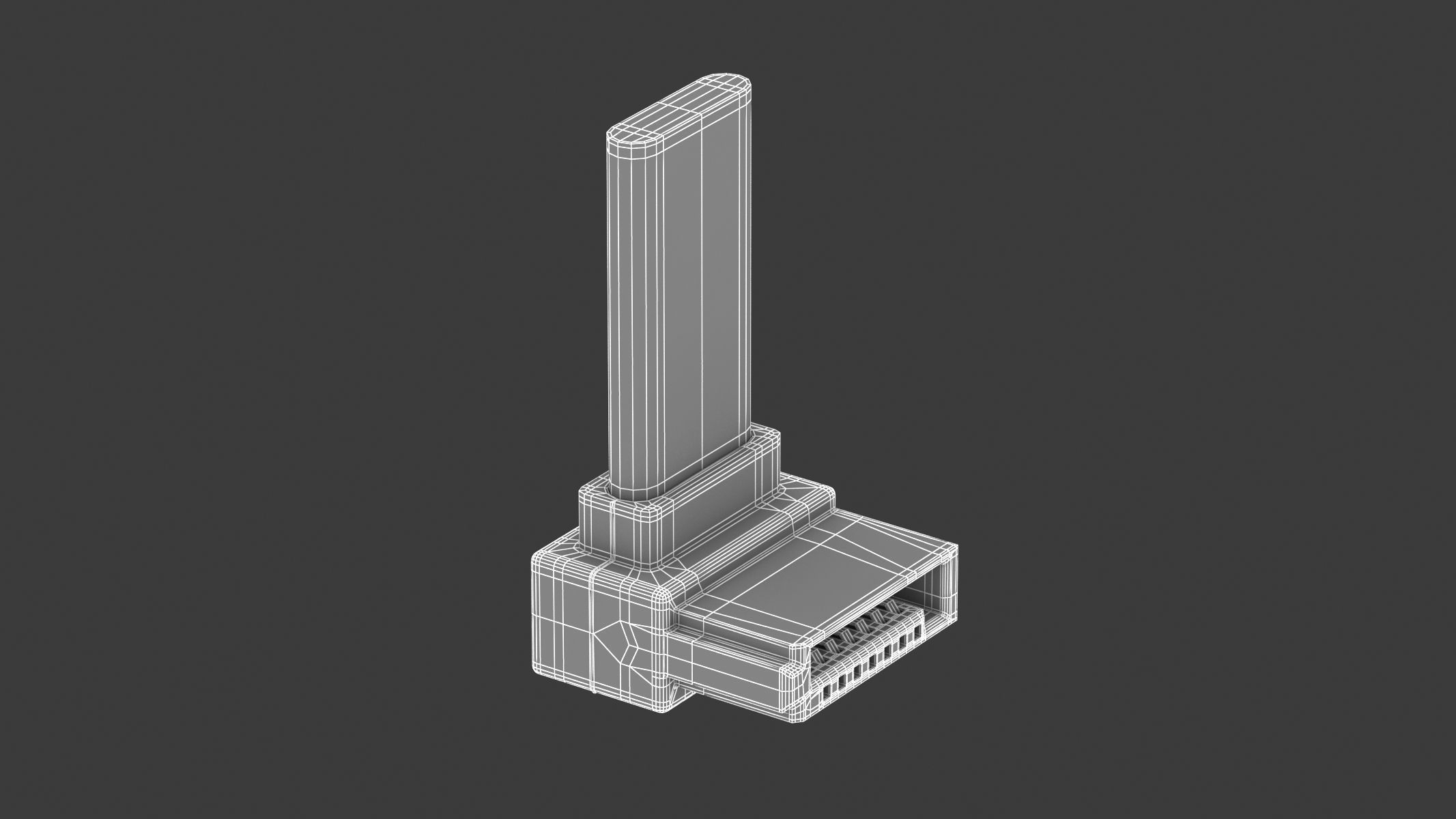62 Electronics Kitbash Plug Connector 3D model_123