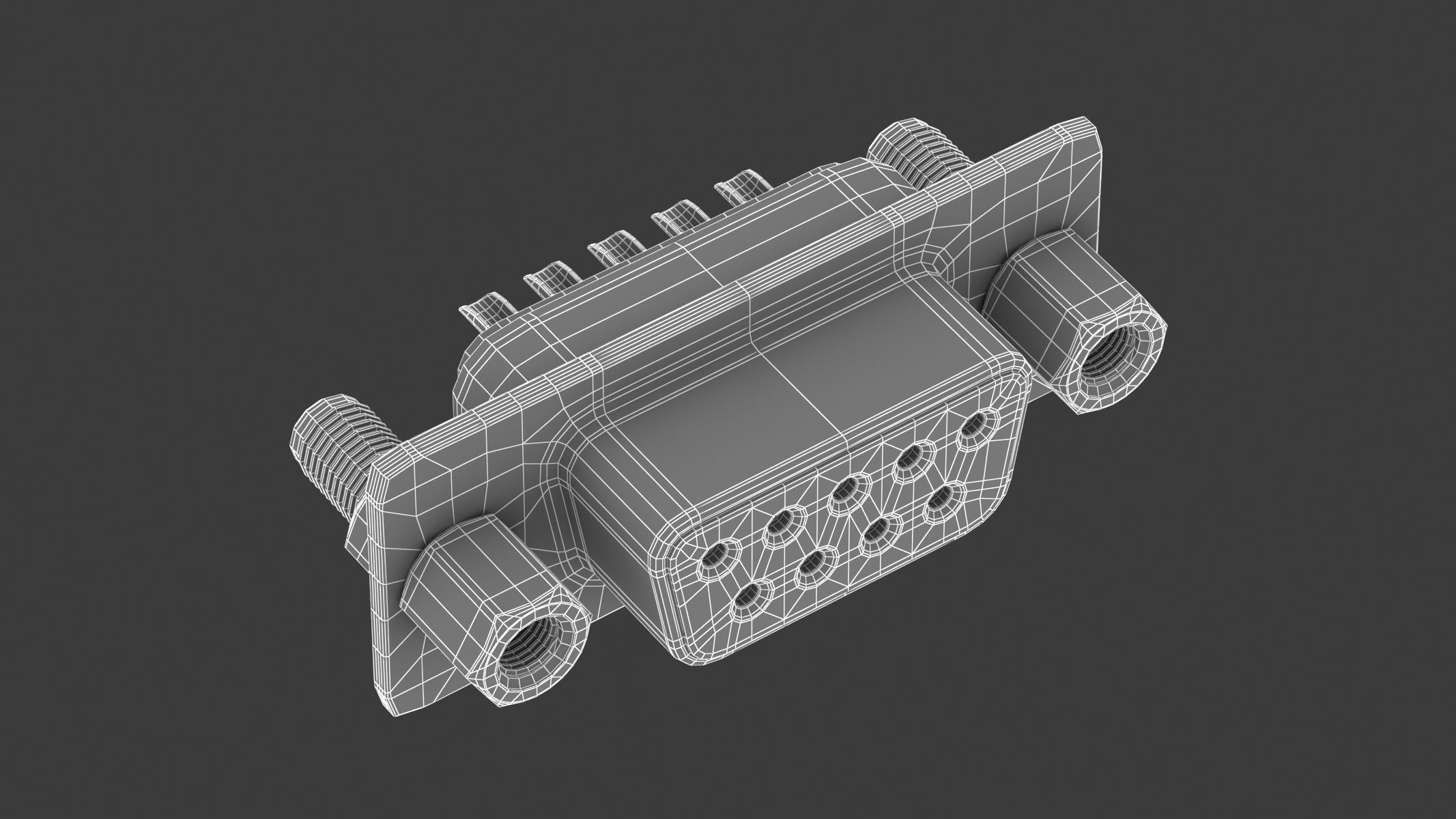 62 Electronics Kitbash Plug Connector 3D model_19