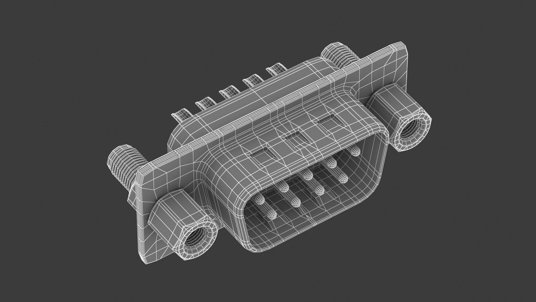 62 Electronics Kitbash Plug Connector 3D model_25