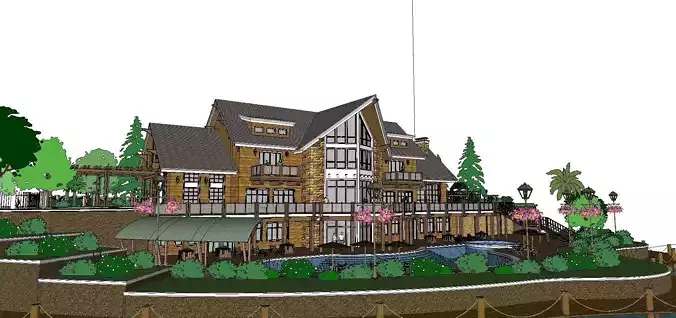 Nobility-History-Castle-Villa-048 house on lake