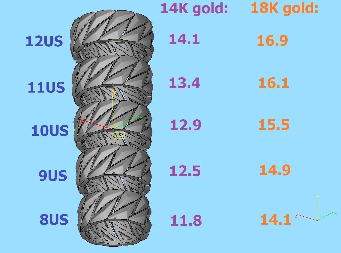 MEN CUBAN CHAIN LINKS RING COLLECTION _16