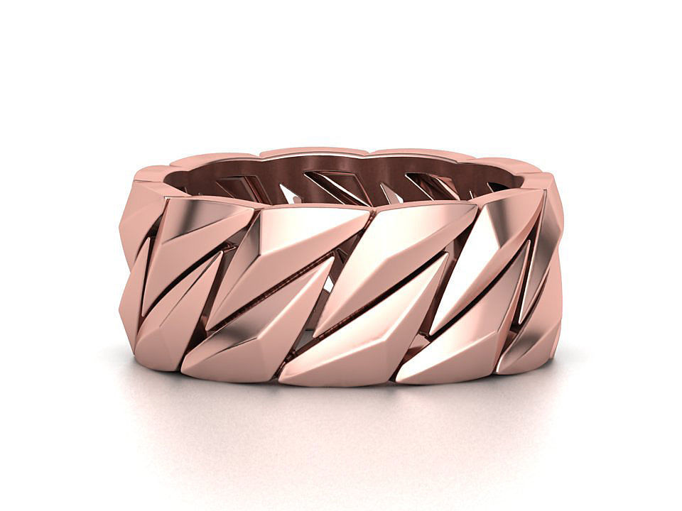 MEN CUBAN CHAIN LINKS RING COLLECTION _14