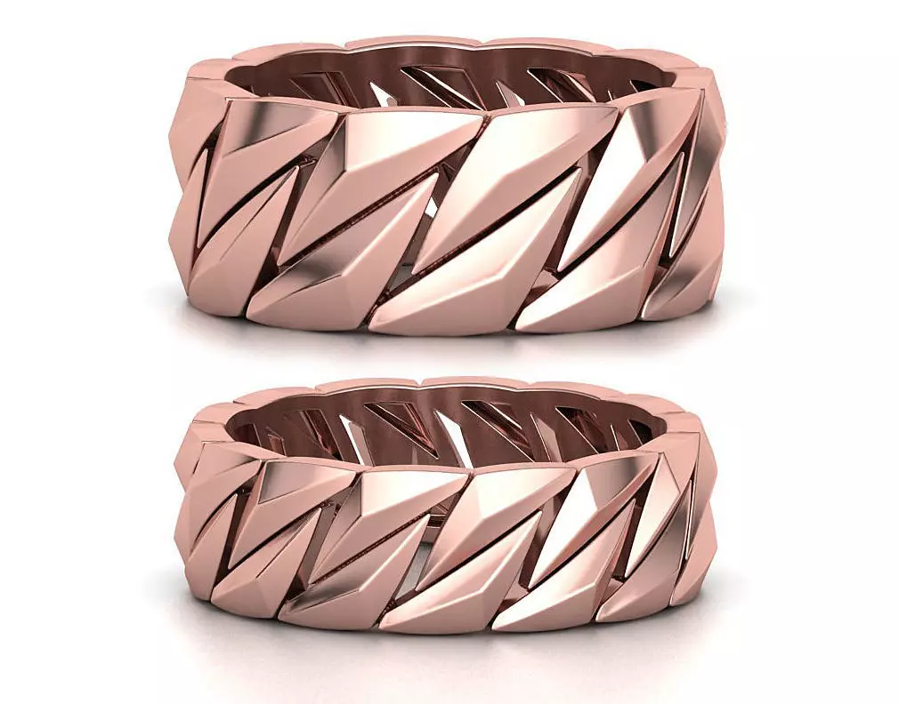 MEN CUBAN CHAIN LINKS RING COLLECTION _0