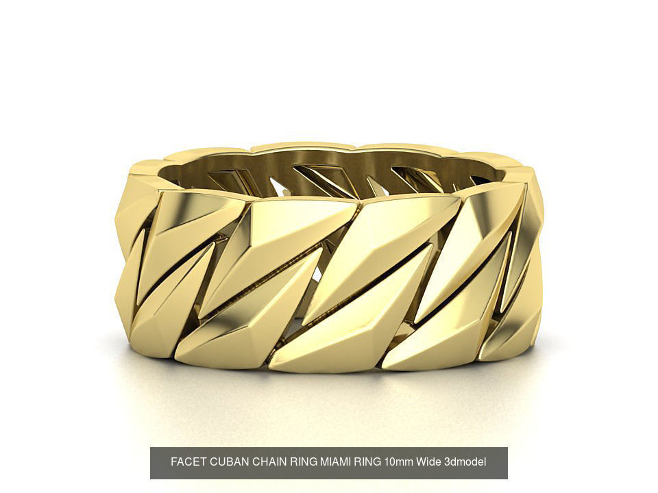 MEN CUBAN CHAIN LINKS RING COLLECTION _2