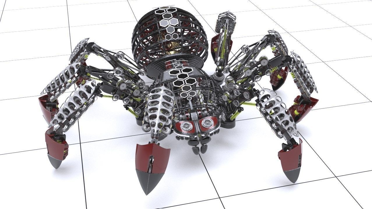 Mechanical spider 3D model