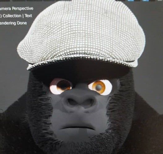 Rigged Thug Gorilla 3d model Low-poly 3D model_6