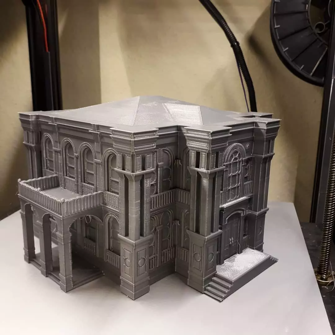 Historical mansion 3D Printable model 3D print model