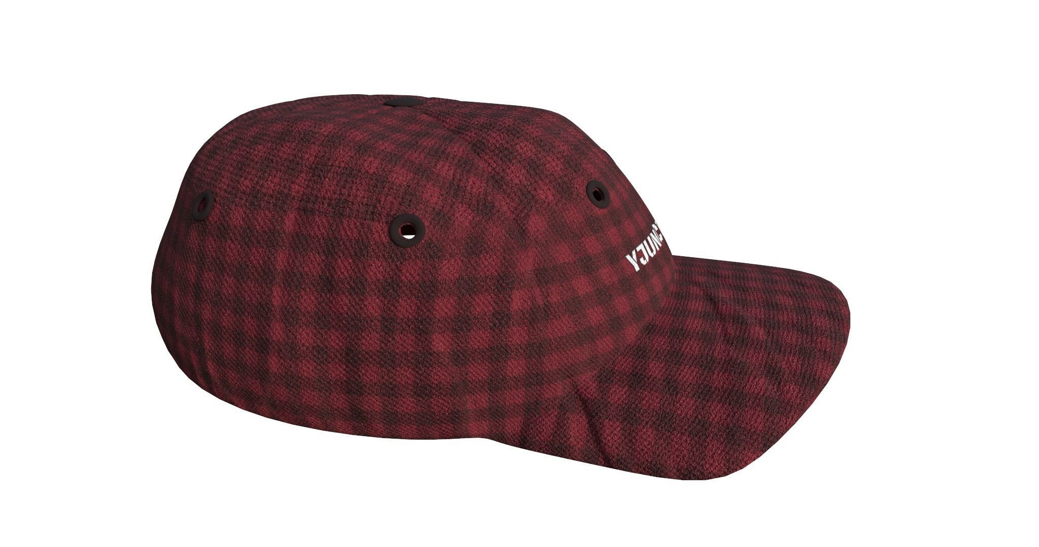 Game Asset Cap Low-poly 3D model_3