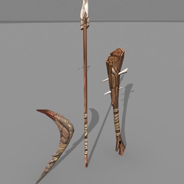 Goblin creature Low-poly 3D model_11